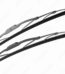3D rendering. Windscreen wiper blade on a white background. Wiper blade for car. Spare parts, auto parts for driver safety. Wiper blade helps when it rains. Protection from rain cleaner wiper blade.